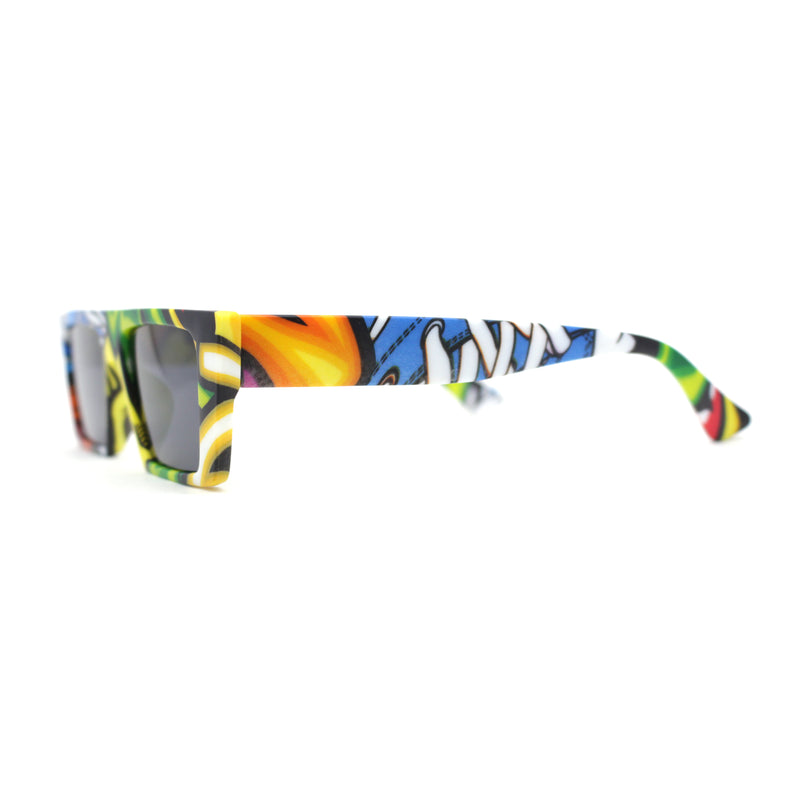 80s Simple Square Angular Flat Top Rectangle Pow Sunglasses Pop Art Print