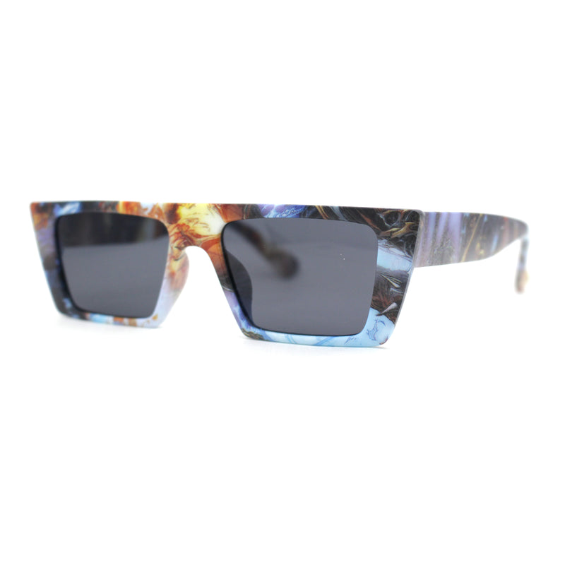 80s Simple Square Angular Flat Top Rectangle Pow Sunglasses Pop Art Print