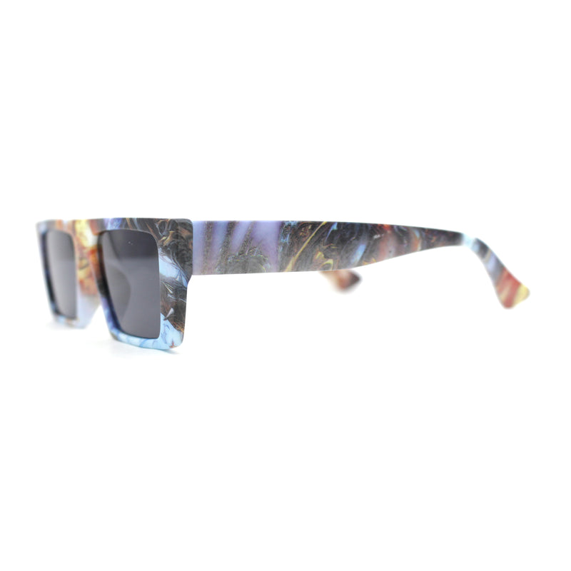 80s Simple Square Angular Flat Top Rectangle Pow Sunglasses Pop Art Print
