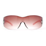 Womens Wrap Around Shield Star Jewel Retro 90s Sunglasses