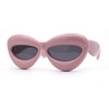 Womens Funky Balloon Thick Cat Eye Retro Plastic Sunglasses