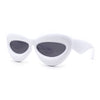 Womens Funky Balloon Thick Cat Eye Retro Plastic Sunglasses