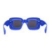 Womens Ballon Super Thick Rectangle Retro Sunglasses