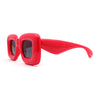 Womens Ballon Super Thick Rectangle Retro Sunglasses