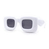 Womens Ballon Super Thick Rectangle Retro Sunglasses