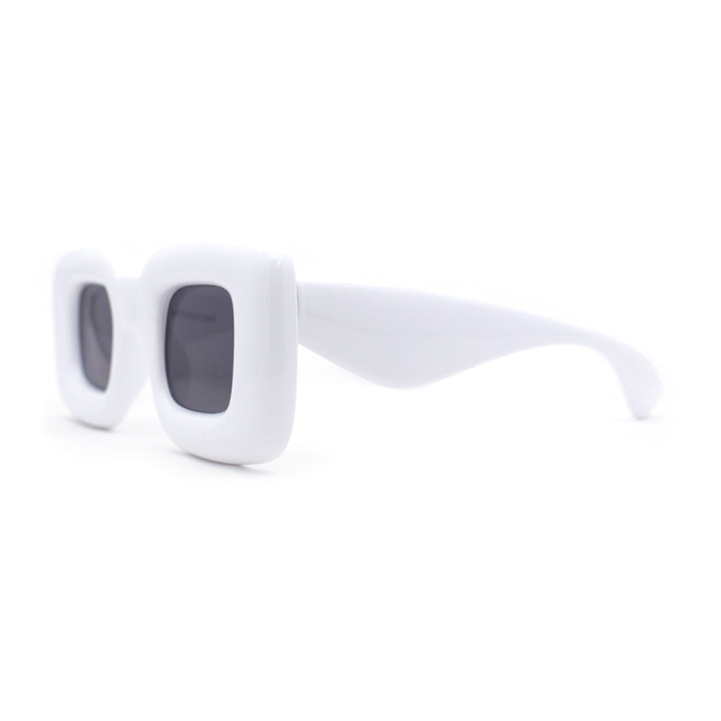 Womens Ballon Super Thick Rectangle Retro Sunglasses