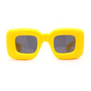 Womens Ballon Super Thick Rectangle Retro Sunglasses