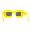 Womens Ballon Super Thick Rectangle Retro Sunglasses