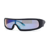 Monolens Narrow Shield Cyclops Wrap Robotic Plastic Sunglasses