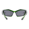 Unique Trendy 90s Sport Plastic Side Visor Wrap Around Sunglasses