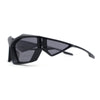 Unique Trendy 90s Sport Plastic Side Visor Wrap Around Sunglasses