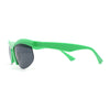 Unique Trendy 90s Sport Half Rim Plastic Fashion Sunglasses