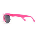 Unique Trendy 90s Sport Half Rim Plastic Fashion Sunglasses