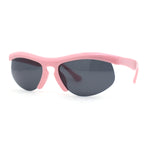 Unique Trendy 90s Sport Half Rim Plastic Fashion Sunglasses