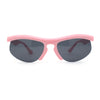 Unique Trendy 90s Sport Half Rim Plastic Fashion Sunglasses