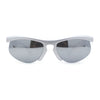 Unique Trendy 90s Sport Half Rim Plastic Fashion Sunglasses