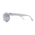 Unique Trendy 90s Sport Half Rim Plastic Fashion Sunglasses