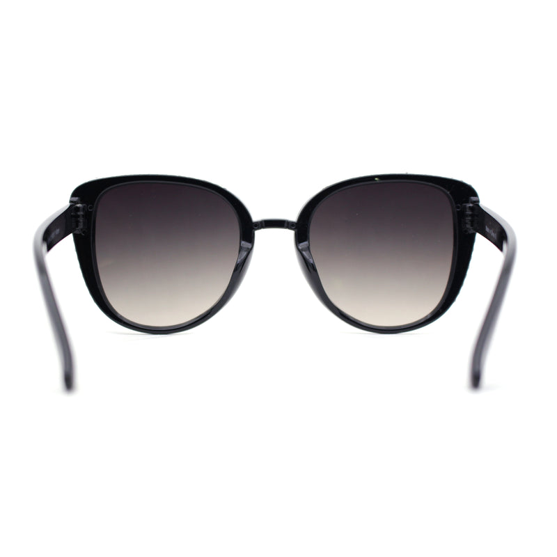 Womens Luxury Rhinestone Edge Large Cat Eye Sunglasses