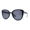 Womens Luxury Rhinestone Edge Large Cat Eye Sunglasses