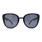 Womens Luxury Rhinestone Edge Large Cat Eye Sunglasses