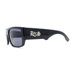 Locs Oversize Squared Rectangle Thick Arm Hardcore Cholo Sunglasses All Black