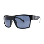 Locs XL Oversize Sport Horn Rim All Black Mad Dog Hardcore Sunglasses