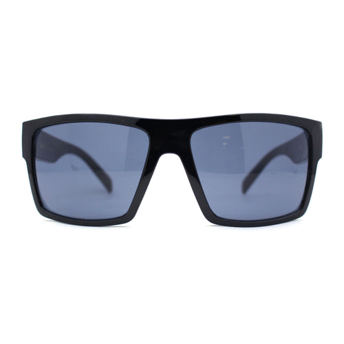 Locs XL Oversize Sport Horn Rim All Black Mad Dog Hardcore Sunglasses