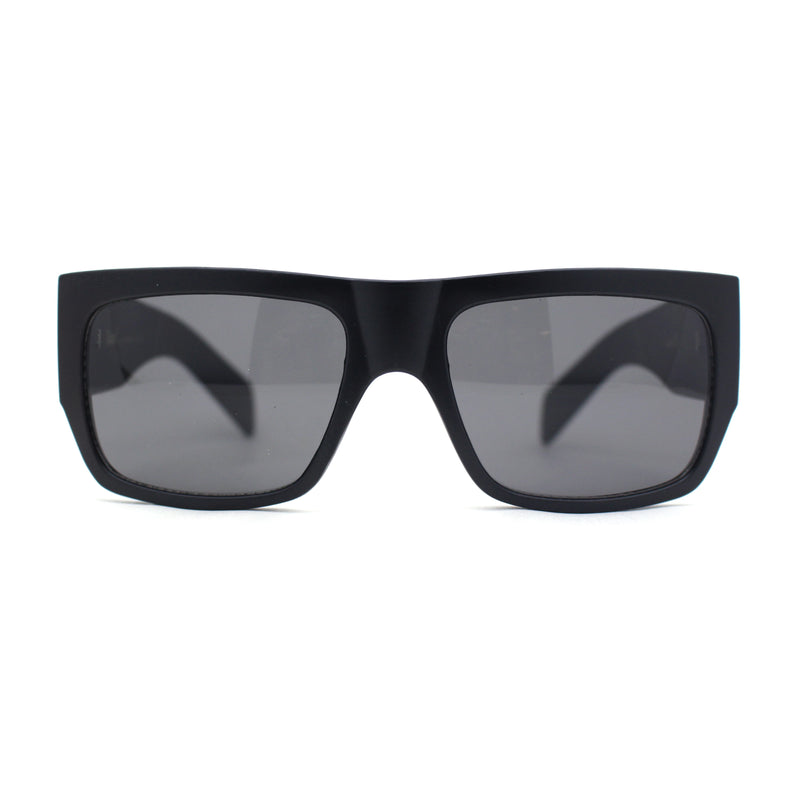 Locs Hardcore Large Tagging Graffiti Thick Arm Horn Rim Mad Dog Sunglasses
