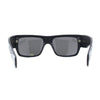 Locs Hardcore Large Tagging Graffiti Thick Arm Horn Rim Mad Dog Sunglasses