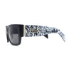 Locs Hardcore Large Tagging Graffiti Thick Arm Horn Rim Mad Dog Sunglasses