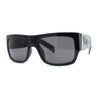 Locs Hardcore Large Tagging Graffiti Thick Arm Horn Rim Mad Dog Sunglasses