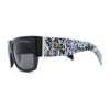 Locs Hardcore Large Tagging Graffiti Thick Arm Horn Rim Mad Dog Sunglasses