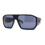 Locs Squared Thick Mid Temple Racer Flat Top Sunglasses
