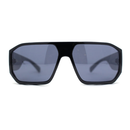 Locs Squared Thick Mid Temple Racer Flat Top Sunglasses