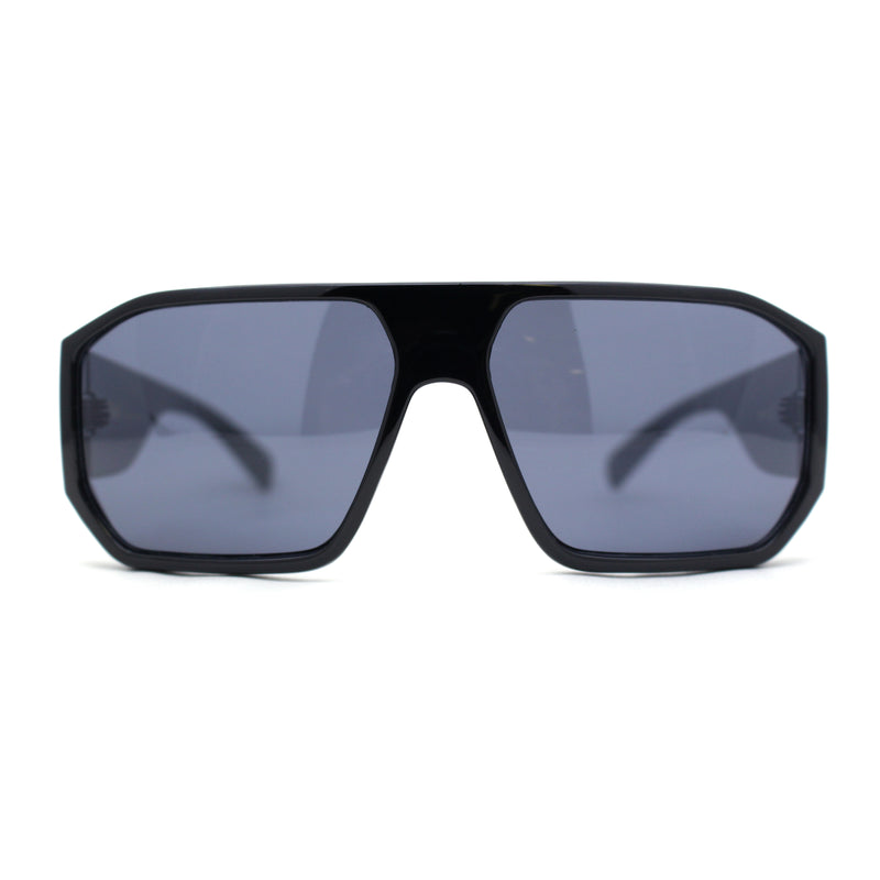 Locs Squared Thick Mid Temple Racer Flat Top Sunglasses