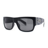 Locs Hardcore Pot Leaf Camo Print Thick Arm Horn Rim Mad Dog Sunglasses