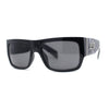Locs Hardcore Pot Leaf Camo Print Thick Arm Horn Rim Mad Dog Sunglasses