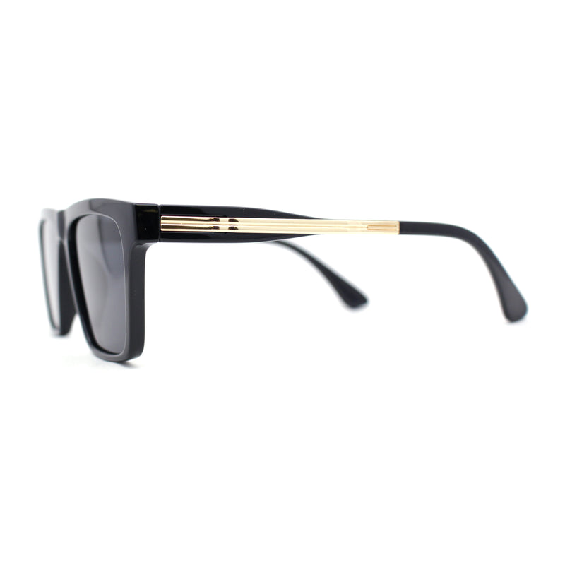 Polarized Mens Slick Elegant Gentlemans Luxury Horn Rim Sunglasses