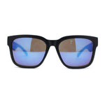 Kush Color Mirror Mens Oversize Horn Rim Hipster Sport Plastic Sunglasses