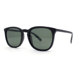 Polarized Gentlemanly Minimal Keyhole Bridge Thin Horn Rim Sunglasses