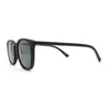 Polarized Gentlemanly Minimal Keyhole Bridge Thin Horn Rim Sunglasses