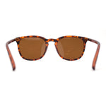 Polarized Gentlemanly Minimal Keyhole Bridge Thin Horn Rim Sunglasses