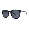 Polarized Gentlemanly Minimal Keyhole Bridge Thin Horn Rim Sunglasses