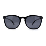 Polarized Gentlemanly Minimal Keyhole Bridge Thin Horn Rim Sunglasses