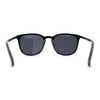 Polarized Gentlemanly Minimal Keyhole Bridge Thin Horn Rim Sunglasses