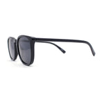 Polarized Gentlemanly Minimal Keyhole Bridge Thin Horn Rim Sunglasses