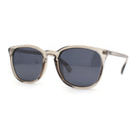 Polarized Gentlemanly Minimal Keyhole Bridge Thin Horn Rim Sunglasses
