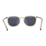 Polarized Gentlemanly Minimal Keyhole Bridge Thin Horn Rim Sunglasses