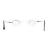 Tiny Heart Shape Pop Hippie Color Metal Rim Sunglasses