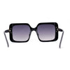 Womens Rimless Exposed Lens Designer Rectangle Fashion Sunglasses